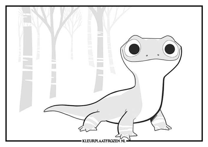 Kleurplaat Bruni Frozen 2