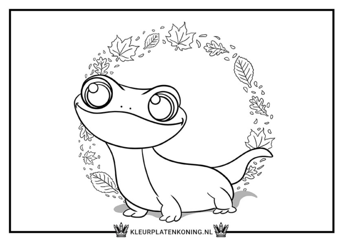 Kleurplaat Bruni Frozen 2