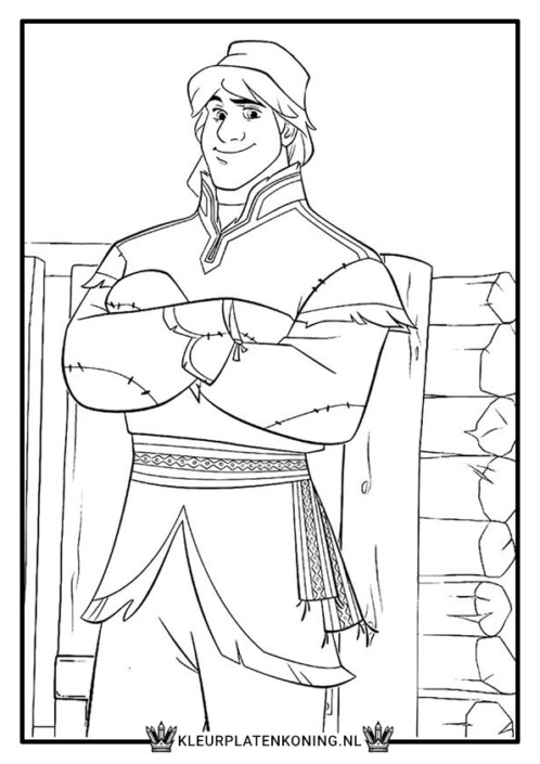 Kleurplaat Kristoff