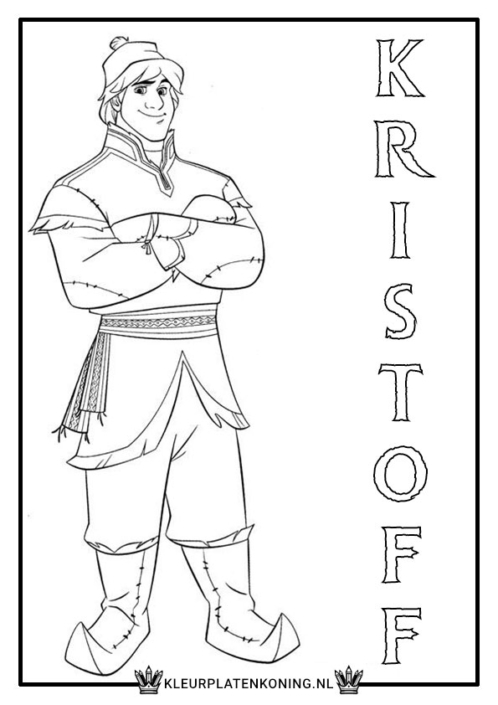 Kleurplaat Kristoff