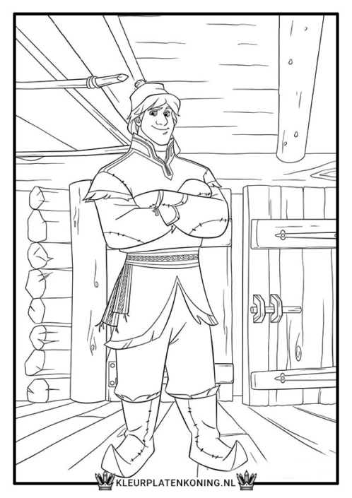Kleurplaat Kristoff