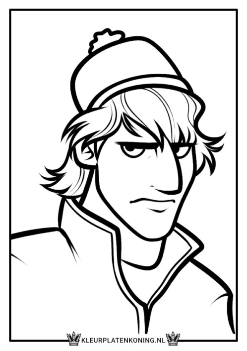 Kleurplaat Kristoff
