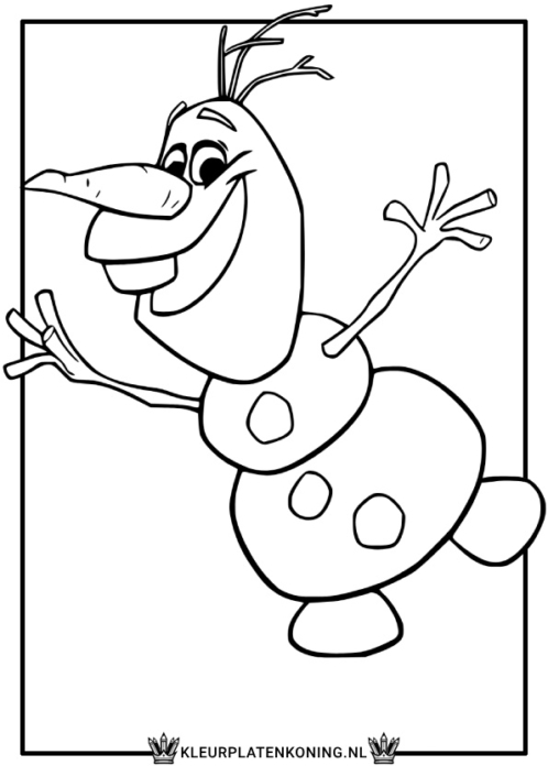 Kleurplaat Olaf