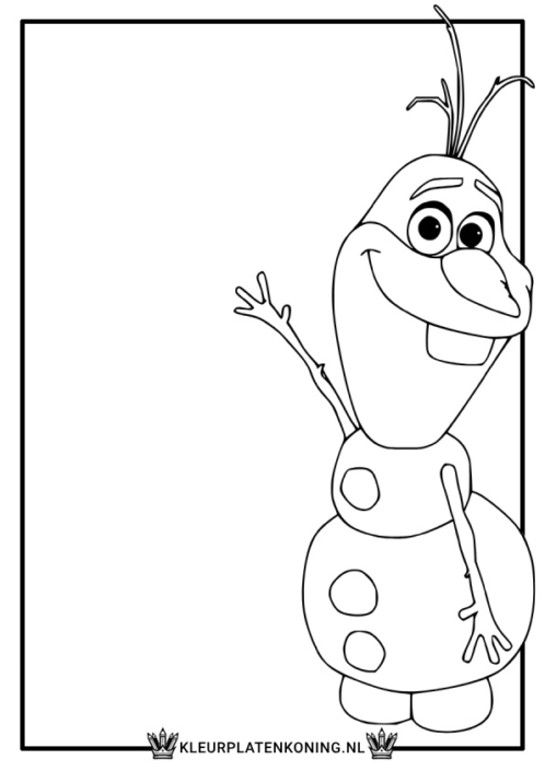 Kleurplaat Olaf